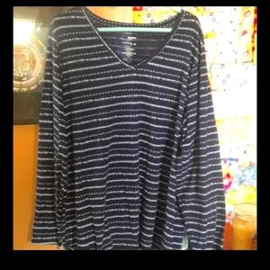 Sonoma Tie die- like stripe shirt